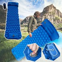 Inflatable Sleeping, Self-Inflating Ultralight, Outdoor Sleeping mėlyna