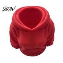 Office Desk Storage Container 3D Printed Hoodie Pen Holder, Women Hooded Sweatshirt Pencil Student Holder Container, Stationery Organizer Box for Home