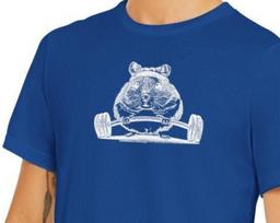 Hamster Powerlift Shirt, Animal Lover Shirt, Gifts For Him, Funny Animal Shirt, Cute Animal shirt, Cool Animal T Shirt, Gifts For Her M white