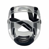 Nuimamas veido apsaugas šalmas Skaidrus matomumas Taekwondo galvos apdangalas atsparus smūgiams M Mask gray