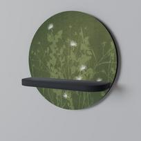 Dandelion hold round shelf black