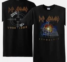 Reprint 1983 Def Leppard Pyromania Tour Concert Rock Band T-Shirt S