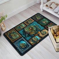 Aquatic Fish Art Pattern Rug Floor Mat for Living Room or Bedroom Soft and Comfortable Carpet a Gift for Birthday and Holiday. 40x60cm( 15x23in ) įvairiaspalvis
