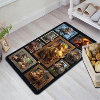 Boar Variations Art Pattern Rug Floor Mat for Living Room or Bedroom Soft and Comfortable Carpet a Gift for Birthday and Holiday. 40x60cm( 15x23in ) įvairiaspalvis