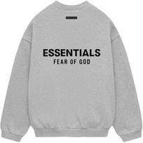 Fear of God Essentials Fleece Crewneck II Light Heather Grey Men Tops 192HO246268F L
