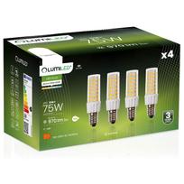 4X Żarówka Led E14 Tubularna T25 10W = 75W 970Lm 4000K Neutralna 320° Lumiled