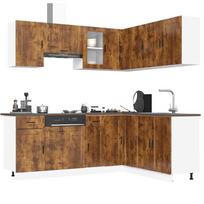 Kitchen Cabinet Set, Porto, 11-Piece, Smoked Oak