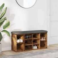 Shoe Bench Old Wood 102X32X50 Cm Glued Wood