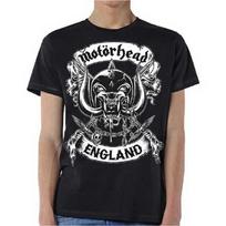 Motorhead Crossed Swords England Crest Licensed TShirt Unisexs L