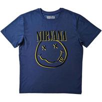 Nirvana Inverse Smile Blue Unisexs Tshirt L