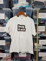 Vtg Hug It Out Y2K Logo  Size L Gildan Ligntly Worn Wear A36 Unisex T-Shirt S