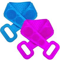 Silicone Back Scrubber for Shower, Body Brush For Bathing for Back Cleansing and Exfoliating, Back Massage and All Body To Remove Ash and Mud