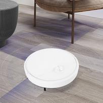 Robot Vacuum Cleaner and Mop Combo 2800Pa 6 Modes Remote Control Rechargeable Anti Drop Sweeper for Hard Floor Carpet ABS