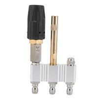 M5 Twist Nozzle Fit for Ladder Saver Pressure Washer Long Reach Tip 1/4in Quick Connet 3-7GPM Stainless steel + brass