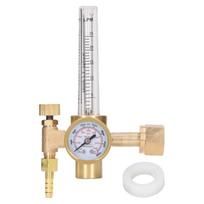 Argon Pressure Regulator Flow Meter Welding Gas CO2 Regulator Gauge Weld Flowmeter Brass, ABS