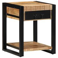 Stolik Pomocniczy 40X40X50 Cm Lite Drewno Surowe Mango