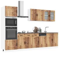 Kitchen Cabinet Set, Squid, 7-Piece, Old Wood