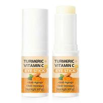 Turmeric Eye Stick, Hydrating Turmeric Eye Balm with Vitamin C For Dark Circle, Long-Lasting Nourishing Eye Stick Moisturizer Brightening, 9g