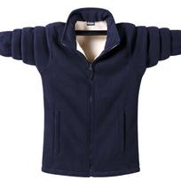 Lamb Fleece Men's Jacket Autumn and Winter Casual Polar Fleece Jacket Men's Plus Fat Plus Size Fleece Jacket Men  Couples XXL