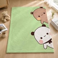 Cartoon B-Bobo and Dudus Throw Blankets Soft Warm Flannel Blanket Bedding for Bed Living room Home Sofa 75x90cm