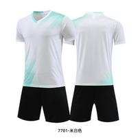 Children's football jersey, short-sleeved suit, competition training jersey, summer breathable printing, football jersey, jersey print number 4XS（100-120cm）