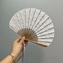 Vintage Folding Hand Fan Handmade Shell Fan Creative Handheld Fan  Gift Giving balta