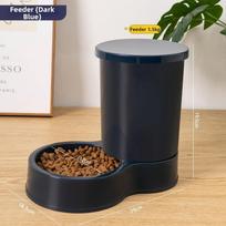 800mL Plastic Integrated Pet Feeder Water Dispenser Set Auto Cat Dog Bowl 2 Styles 4 Colors Large Capacity