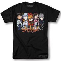 Neon Genesis Evangelion Asuka Rei Shinji Anime Manga Hentai Waifu T-Shirt XXXXL