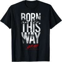 Lady Gaga Born This Way Text Music by Rock Off T-Shirt XL