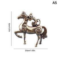 Žalvarinės arklių figūrėlės Kinų Naujųjų metų Zodiako arklio ornamentas Feng Šui sėkmės statulėlė namų biuro stalo dekoracija amatai A5