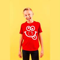 Smile Face Red Nose Day T-Shirt Relief Boys Girls Funny Children Unisex Top S