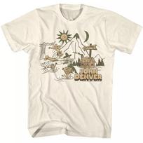 John Denver Country Cabin And Lake Music T-Shirt MA530 XL