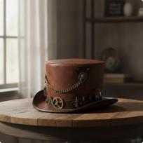 Steampunk Top Hat VintageIndustrial with Vial Costume for Cosplayers, Cosplay,