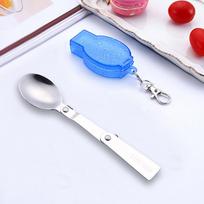 Outdoor Folding Travel Utensil Stainless Pocket One Size mėlyna