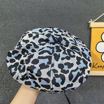 Women's Hat Leopard Print Personalized Beret Retro Octagonal Hat Easiest for Match Face Beret Painter Fashion Hat 54-56cm