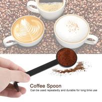 Black Color Coffee Bean Spoon Integrated Tamper Tamper Scoop Spoon  For Coffee Grinding