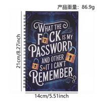 Interesting Spiral Cipher Password Lock Notebook Personal Diary Stationery Gift 1pcs