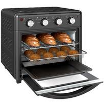 Mini Oven, Air Fryer, 90-230°C, 7 Programs, Accessories, Black 43 x 39 x 39 cm juoda