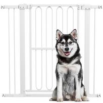 Dog Safety Gate, 76-104 cm Barrier Gate Without Drilling, Stair Gate 104 x 5 x 94 cm balta