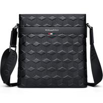 King Paul Men's Lightweight Leather Messenger Bag - 2025 Trendy Commuter Backpack