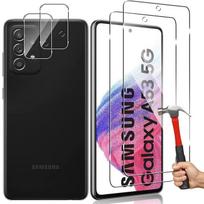 Grūdintas Stiklas - Booling - skirtas Samsung Galaxy A53 5G - Ekrano Apsauga - Kameros Apsauga - Atsparus Įbrėžimams skaidri