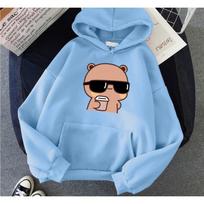 Anime Funny Womens Hoodie Bubu and Dudu Print Pullover Streetwear Hoodies Women Hip Hop Fleece Harajuku Y2K Unisex Sweatshirts M