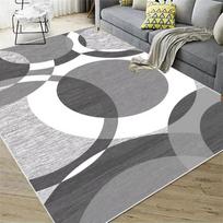 Modern Geometric Line Theme Fleece Carpet For Living Room, Bedroom, Bedside, Sofa, Coffee Table, Floor Mat And Home Decor 60X90CM (2X3FT