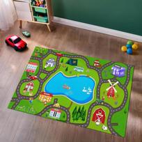 Kids Rug City Road Rug Nursery World Road Rug Washable Non-slip Play Mat Metropolis City Play Rug Kindergarten Rugs 40x60cm