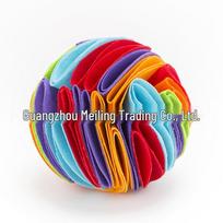 Enhanced Pet Sniffing Puzzle Ball: Foldable, Energy-Consuming Snuffle Toy 15 cm diameter