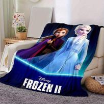 1 vnt., Disney Ledinė širdis II Anna ir Elsa Namų dekoratyvinis pledas Puikiai tinka ant sofos, lovos, kelionėms 80cmx120cm
