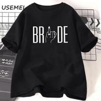 Bride Ring Finger T Shirt Women Female Wedding Finger T-Shirt Bachelorette Party Tshirt Engagement Bride To Be Hen Party Clothes S juoda