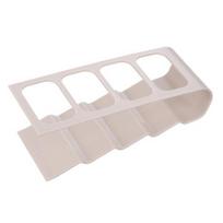 4-Slot Desk Storage Rack TV Remote Controller Phone Container Organizer Holder smėlis