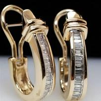 1 Pair of Luxurious Geometric Horseshoe Shaped Earrings, Fashionable Retro Earrings for Women, Suitable for Daily Wear and Holiday Gift Giving auksas