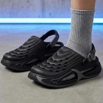 Vyriški storapadžiai klumpės Vasariniai Lauko Neslystantys Dilimui Atsparūs Dezodoruojantys Atsitiktiniai Važiavimo Paplūdimio Basutės Slip-On Dvigubo Nešiojimo Mūlai 38-39 juoda